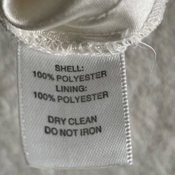 White House Black Market Strapless Pleated Ivory Dress | Cocktail Size 0 - Picture 11 of 13